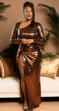 The Bronze Demure Dress