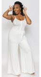 Twill White Jumpsuit