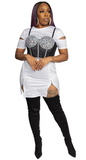 Toast It Up White Corset Dress